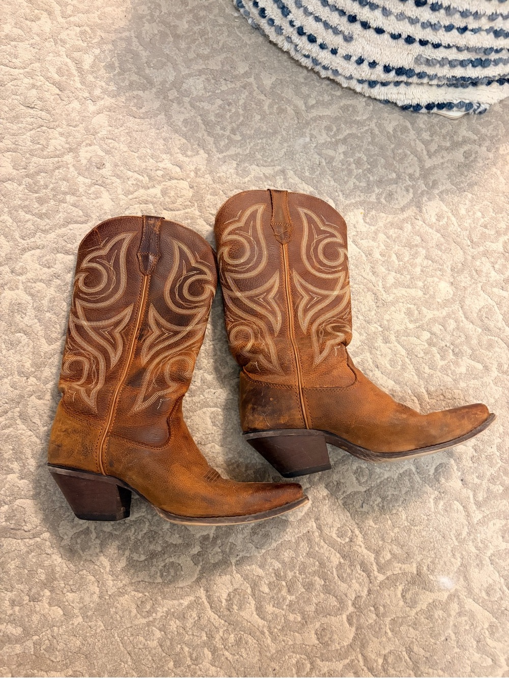 Durango Tan and Brown Pull-On Work Boot